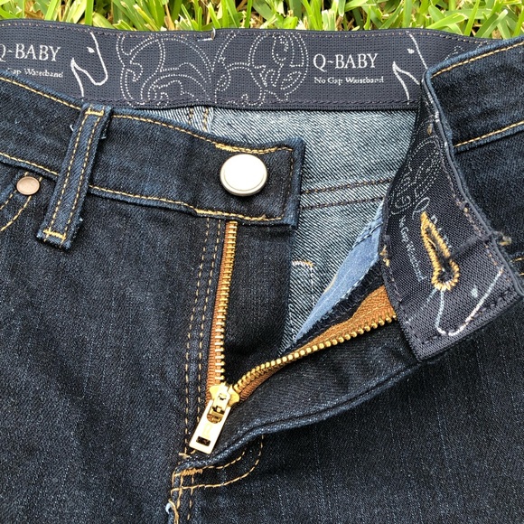 Wrangler Q Baby Jeans Bootcut Dark Blue Stretch Denim Women's 3/4 x 34 - Picture 8 of 11